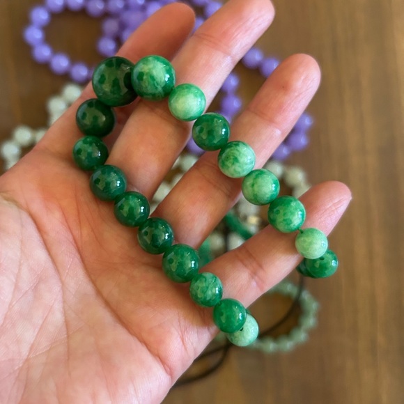 Lot of 5 necklaces Jade jewelry - Picture 3 of 5